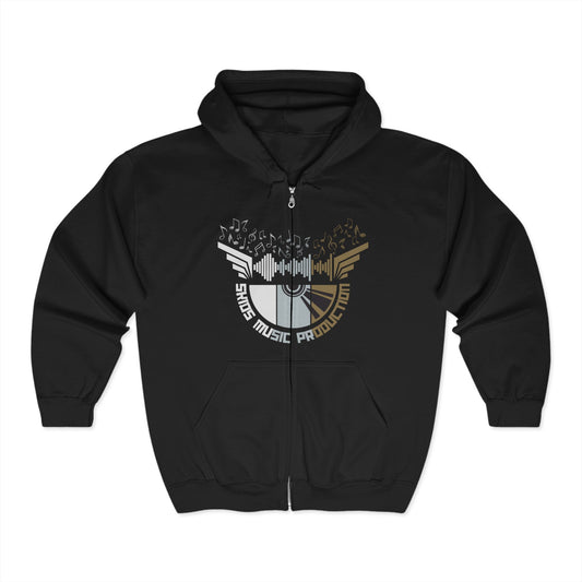 Music Producer Unisex Full Zip Hoodie – Stylish and Comfortable Hoodie for Musicians and Fans